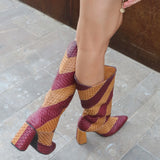 BOTAS CAÑA MEDIA GIULIA MUSTARD