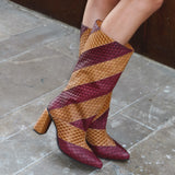 BOTAS CAÑA MEDIA GIULIA MUSTARD